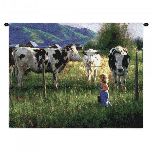 Купить Гобелен Мальчик и коровы 