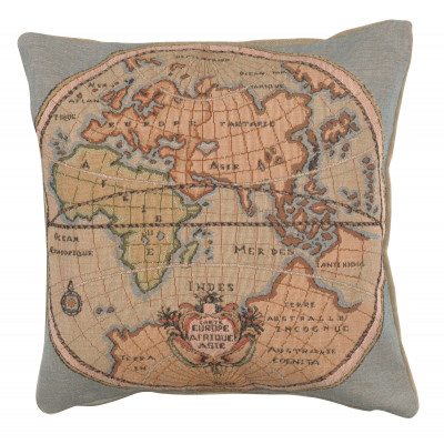 Купить Подушка декоративная Карта Европы Азии и Африки