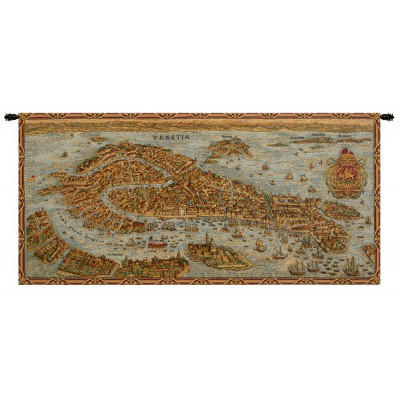 Купить Гобелен Древняя карта Венеции (ландшафт)