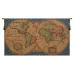 Гобелен Старая карта мира (голубой)
