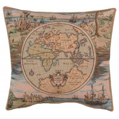 Купить Подушка декоративная Карта Мира