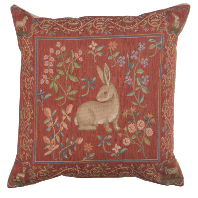 Купить Подушка декоративная Кролик (красный фон)