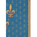Подушка декоративная Флер де Лис (синий фон)