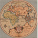 Подушка декоративная Карта Европы Азии и Африки