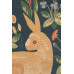 Подушка декоративная Кролик (малая, синий фон)
