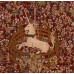 Подушка декоративная Единорог в плену (красный фон)