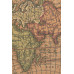 Гобелен Старая карта мира (голубой)
